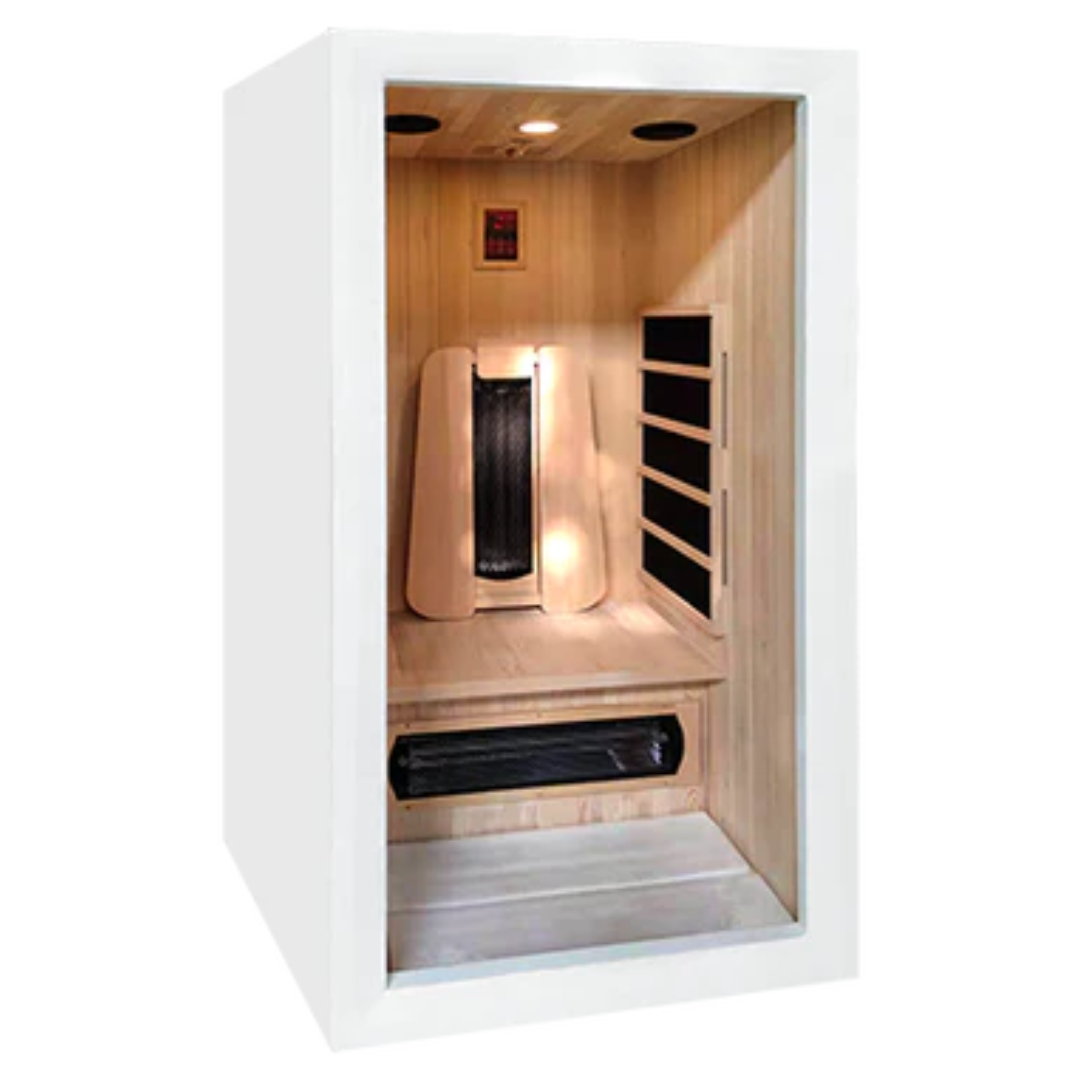 You can now pre-order the Saulo 1 Person Full Spectrum Infrared Sauna from Saunas Ireland at A Room Outside