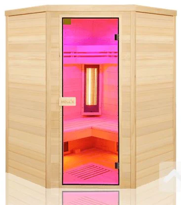 Purewave 3/4 Person Corner Full Spectrum Infrared Sauna