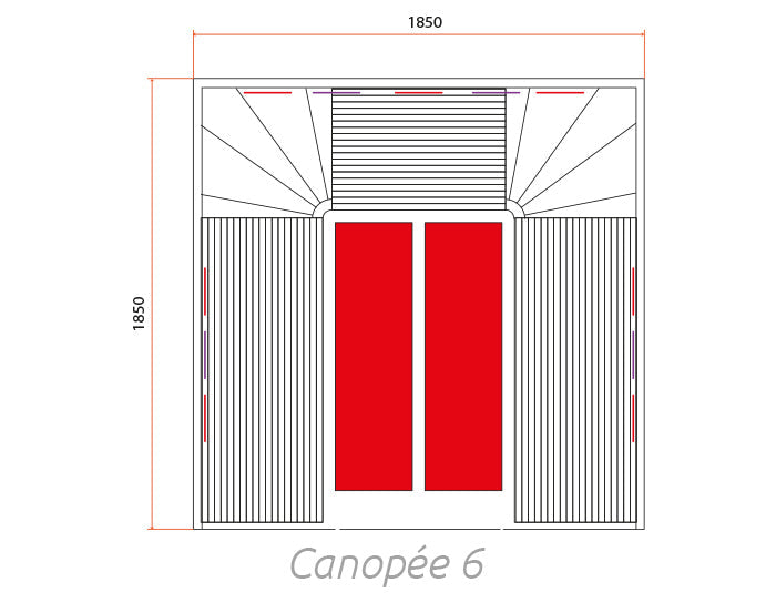 Canopee 6 Person Sauna