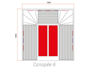 Canopee 6 Person Sauna