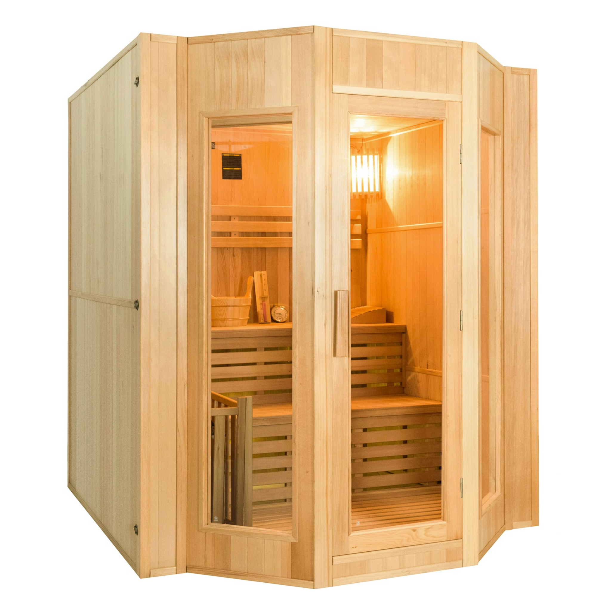 Zen 3-4 Person Corner Steam Sauna