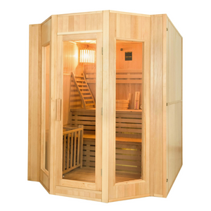 Zen 3-4 Person Corner Steam Sauna